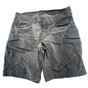 Eddie Bauer Men's Gray Heather Cargo Shorts‎ Size 38 Outdoor Adventure Casual
